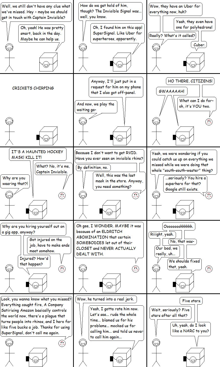 Gag Economy. Or, Sticko's Modern Life: Static Cube #4.