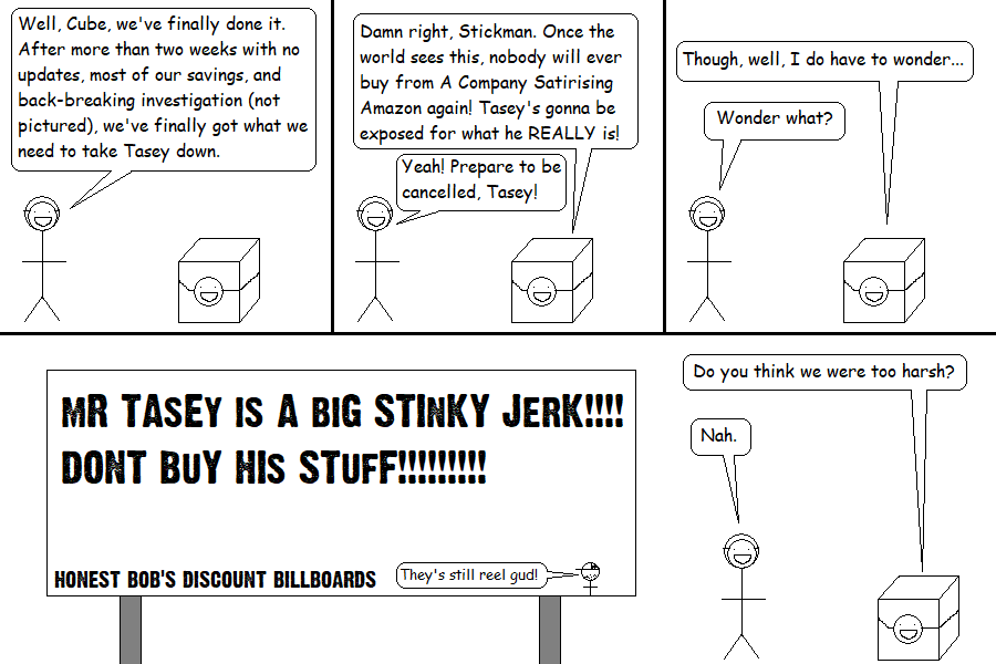 Your Tasey Is Problematic. Or, Sticko's Modern Life: Static Cube #8.