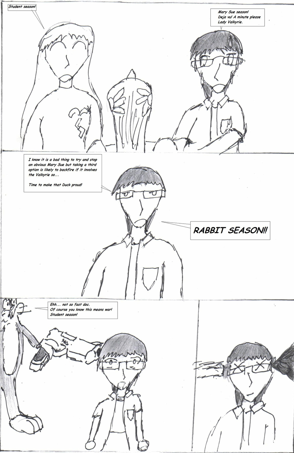 Non canon theater: Duck season err student season take 2