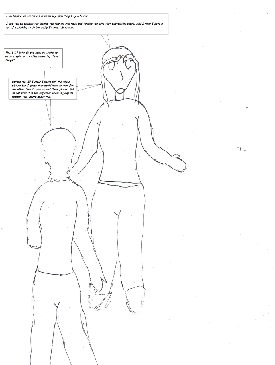 Explaining later again