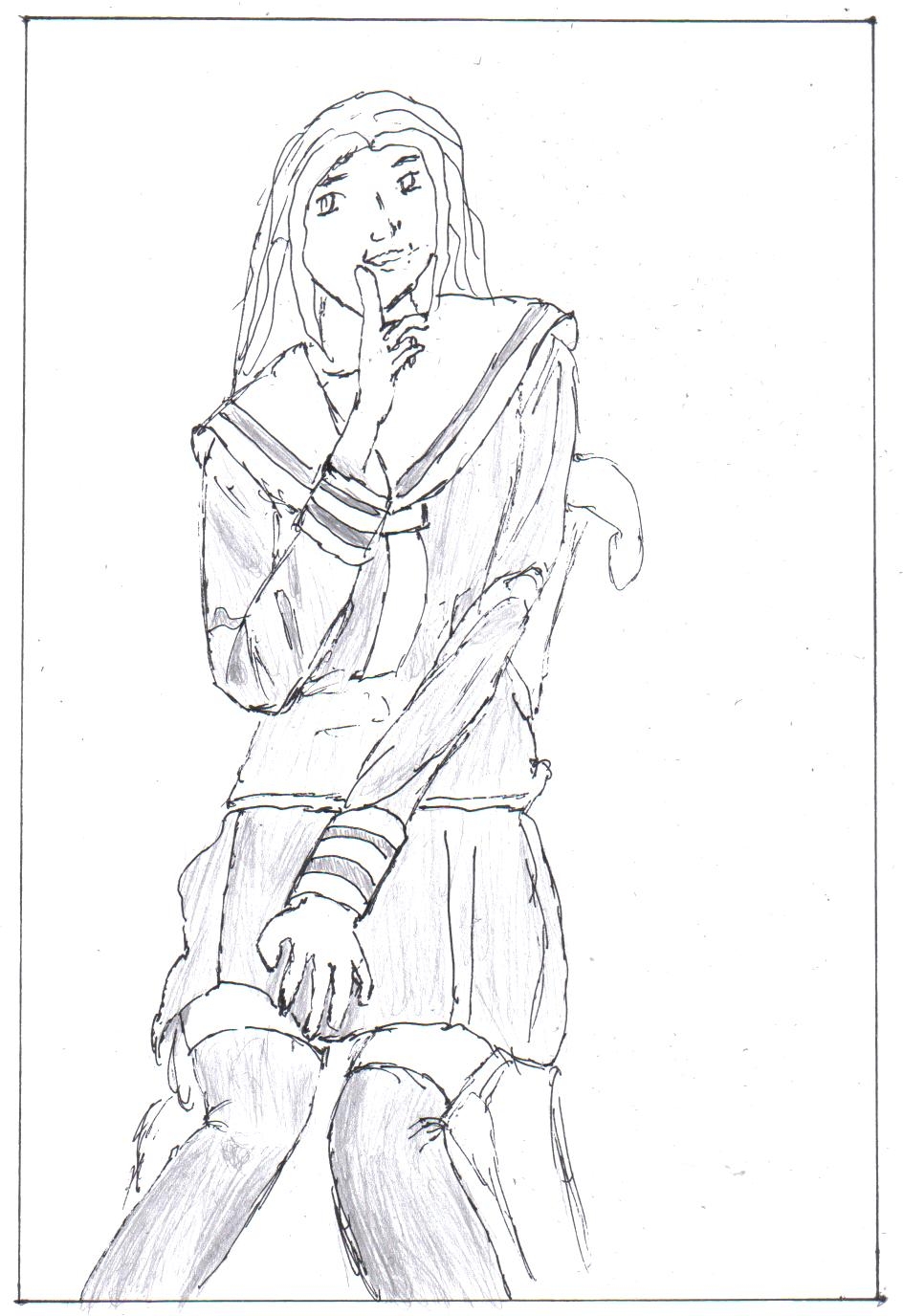 Please wait: schoolgirl Mizuiro