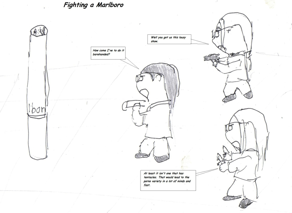 Bonus Page: Fighting a Marlboro
