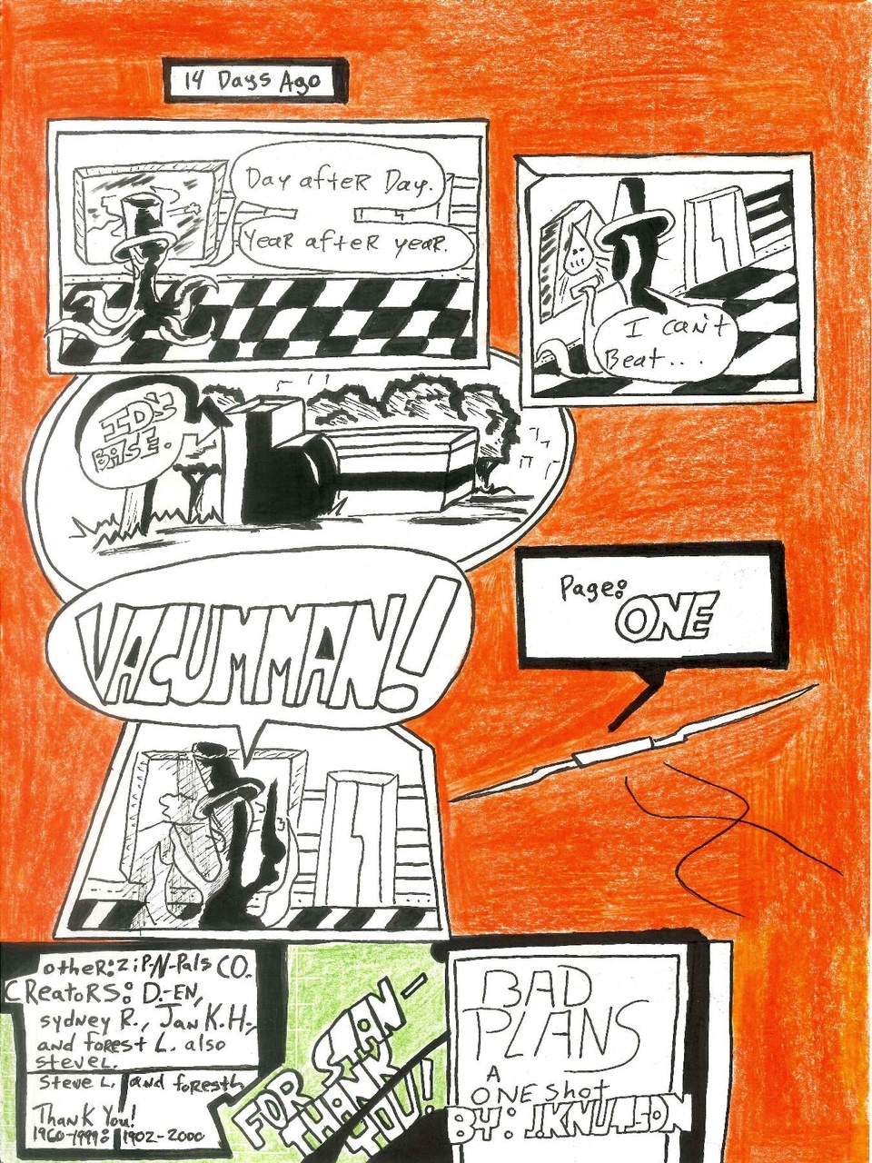 Vacumman page one