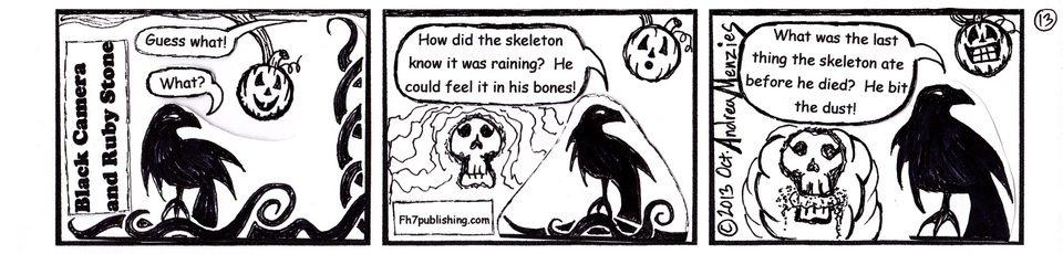 Skull Dust Comic 13 Black Camera and Ruby Stone