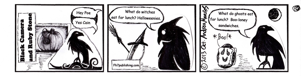 Witch Halloweenies Comic 10 Black Camera and Ruby Stone