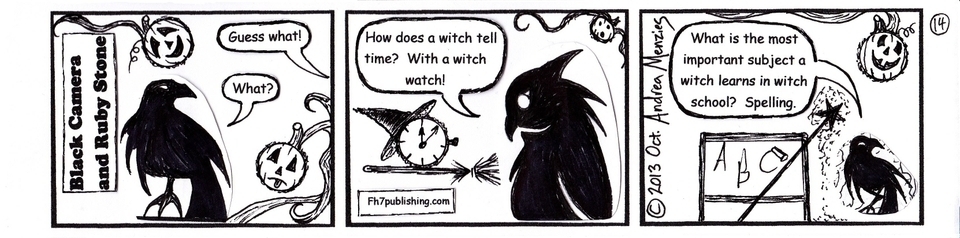 Witch Watch Comic 14 Black Camera and Ruby Stone