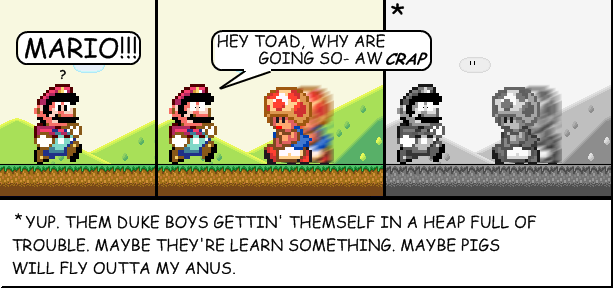 #1. Enter Toad, Exit Mario