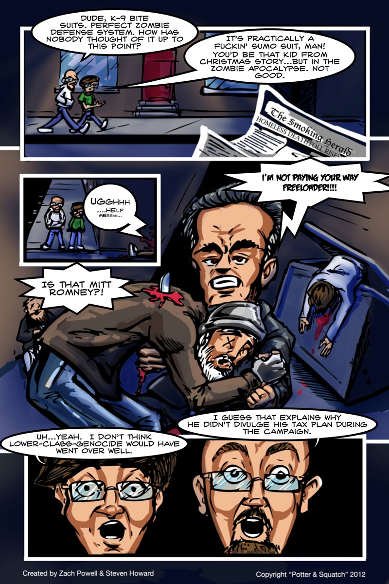 "Mitt blows off some steam."