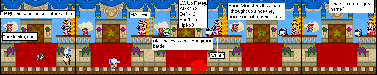 #3 The extremely long, drawn out battle, fungimon is named