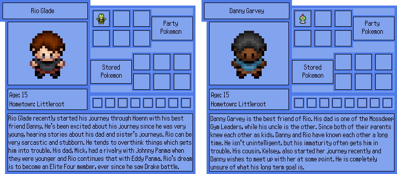 Main Character Bios - Chapter 1