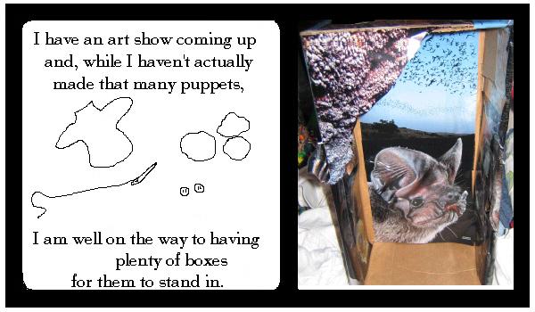 Box for a Bat Puppet
