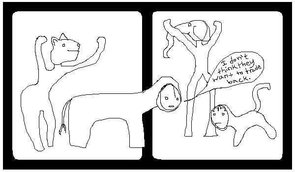 Animal Heads on Human Bodies