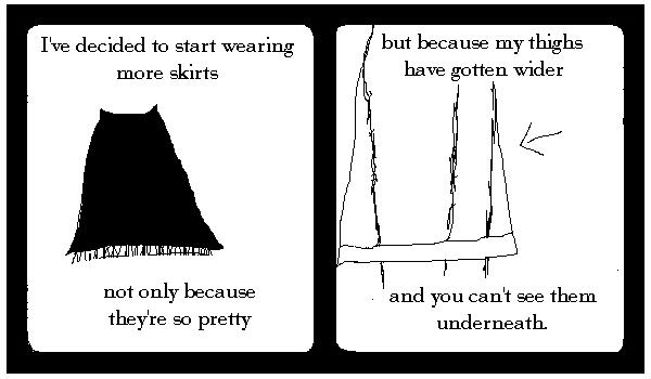 Skirts Hide Thighs