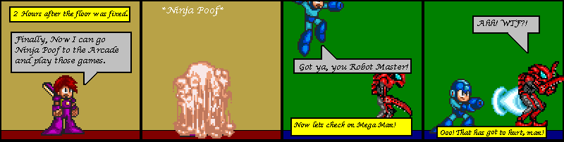 Strip #2: Few Hours Later, Megaman Strikes!