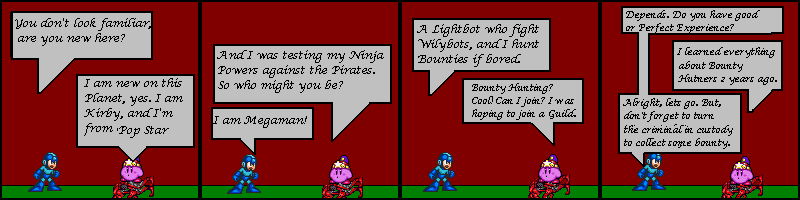 Strip #5: The Bounty Hunting Blue-Bomber