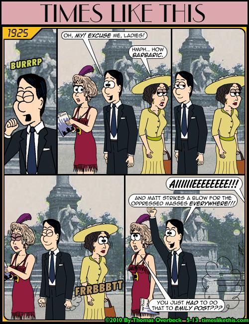 Etiquette, Shmetiquette