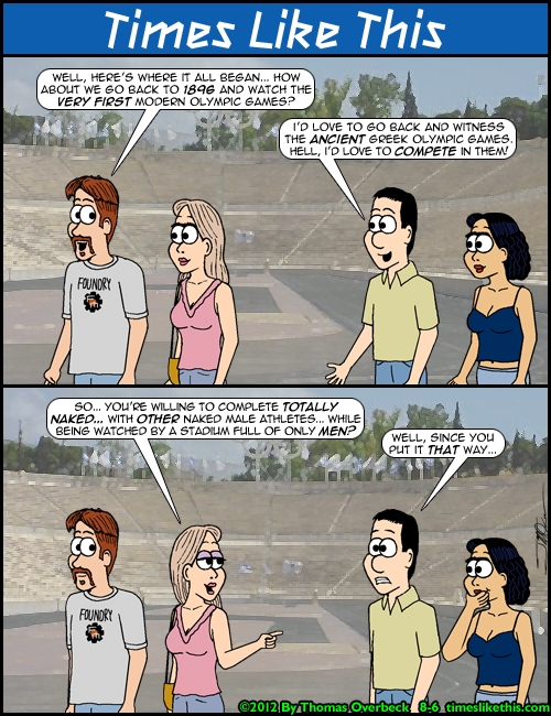 Matt Takes The Gold Medal For Men's Backpedaling