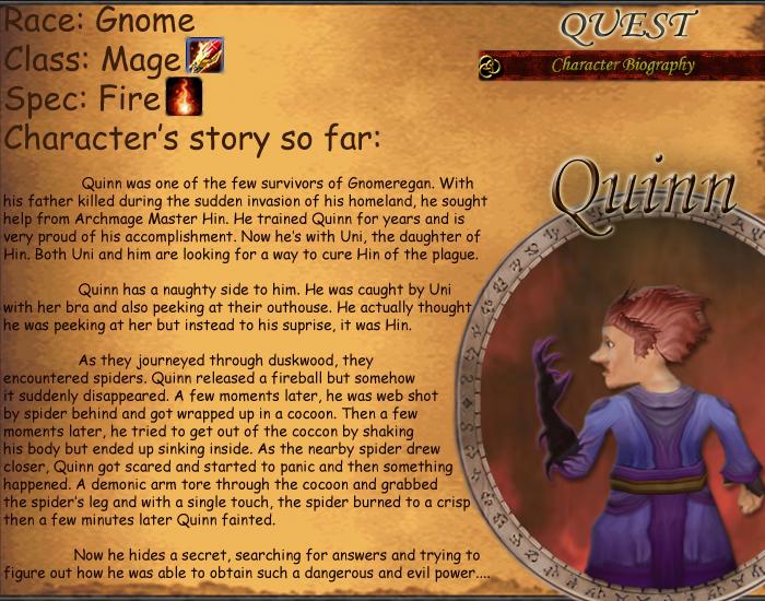 Filler Page 3: Quinn's bio