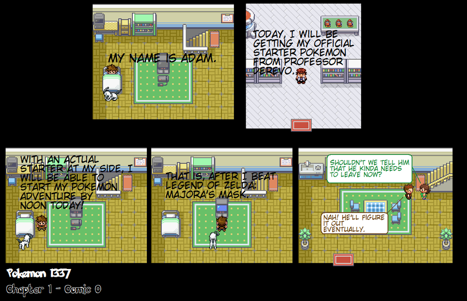 Comic 0: Video games first, Pokemon later.