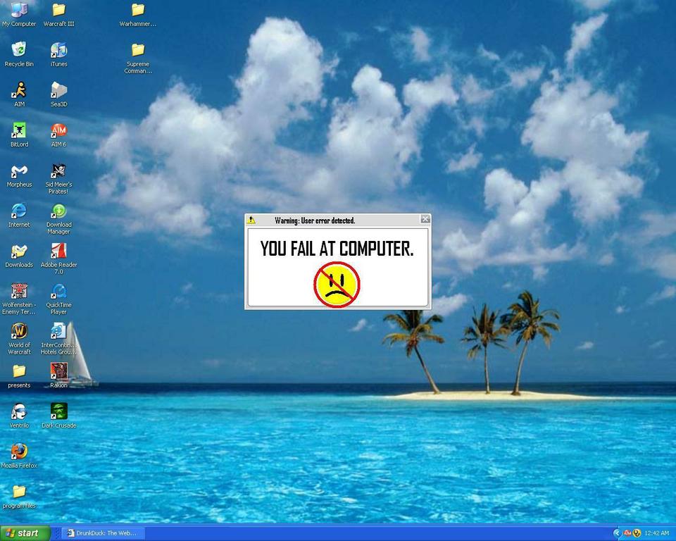 YOU FAIL AT COMPUTER!