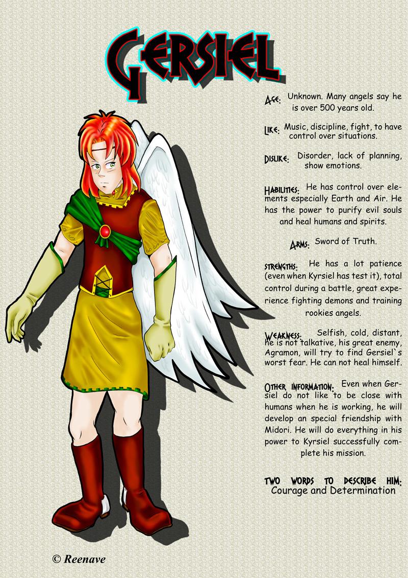 Character Profile Sheets - Gersiel