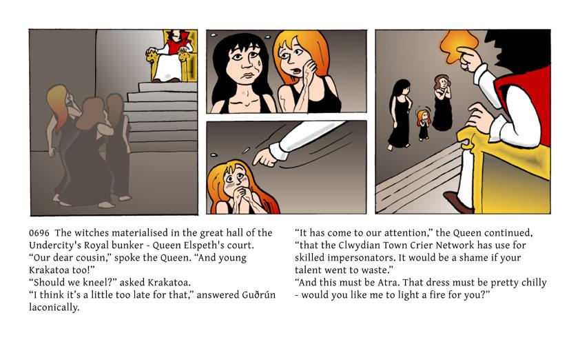 Actually, the Queen amuses herself