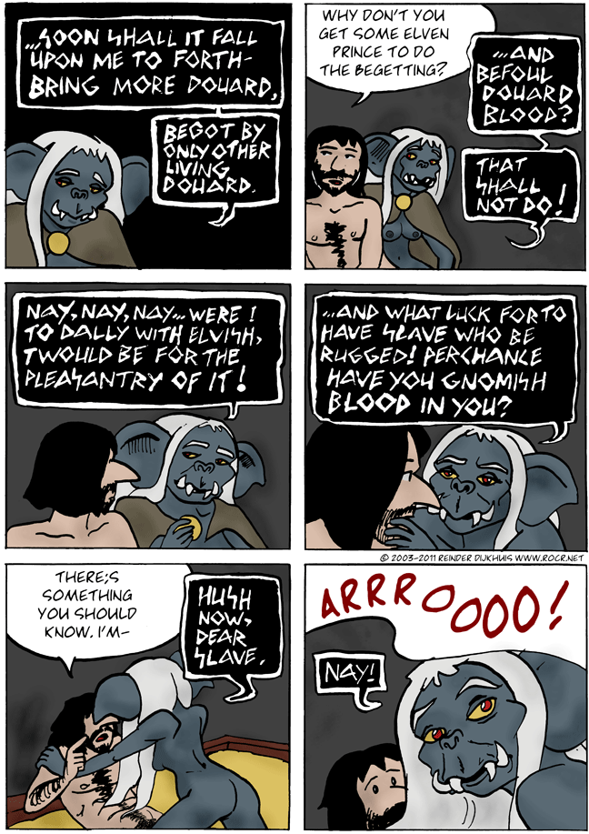 The Douardess gets pushy