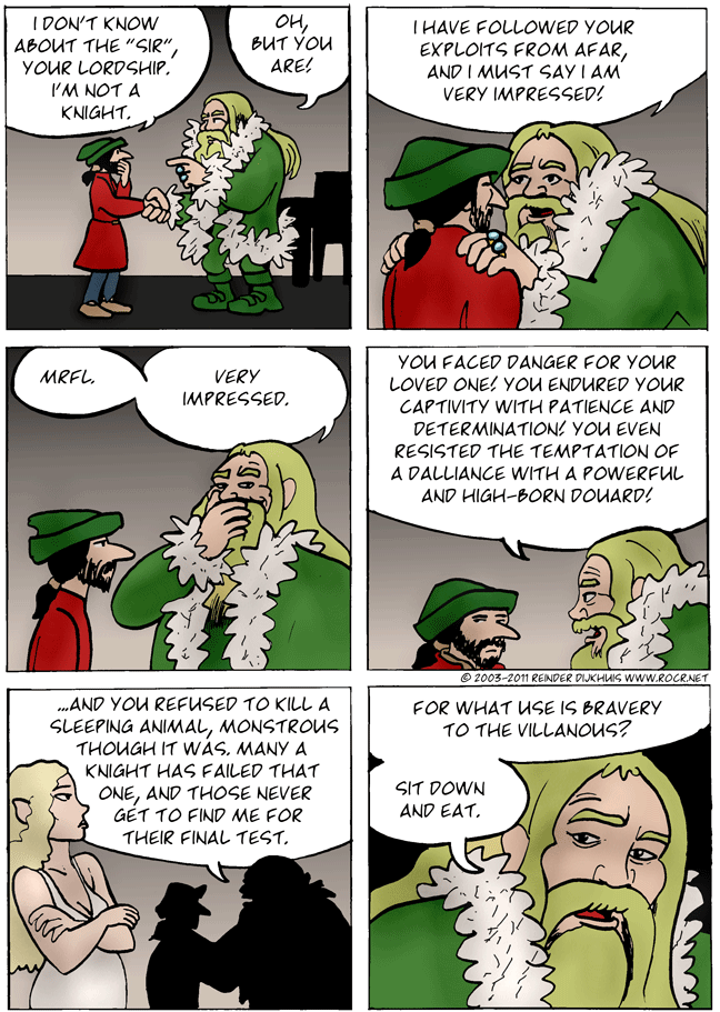 The big green guy talks about knighthood.