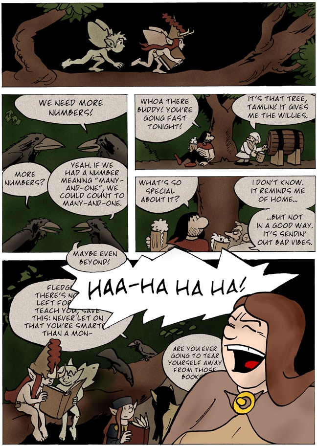 A witch's cackle