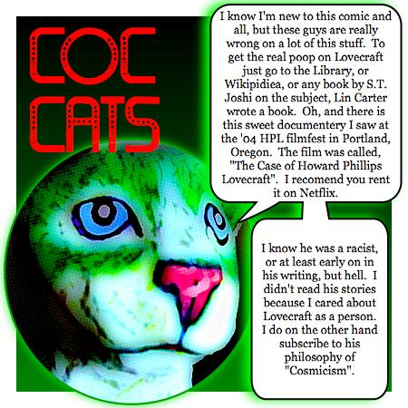 CoC Cats & H.P. Lovecraft: part four, "The truth about Howard Phillips Lovecraft" By Gustav