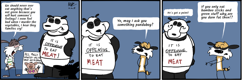 Pandas and peas