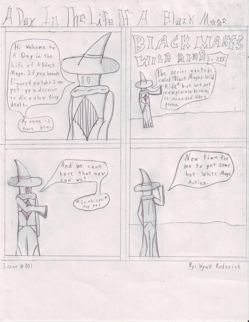 Filler Comic: A Day In The Life of a Black Mage Intro