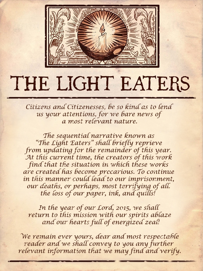 The Light Eaters, Announcement