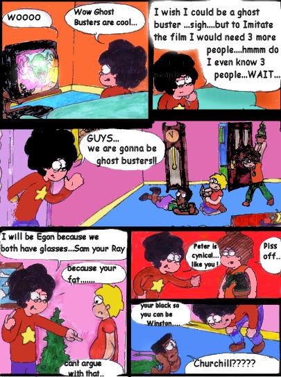 Sam and Javon Ghostbusters Page 1