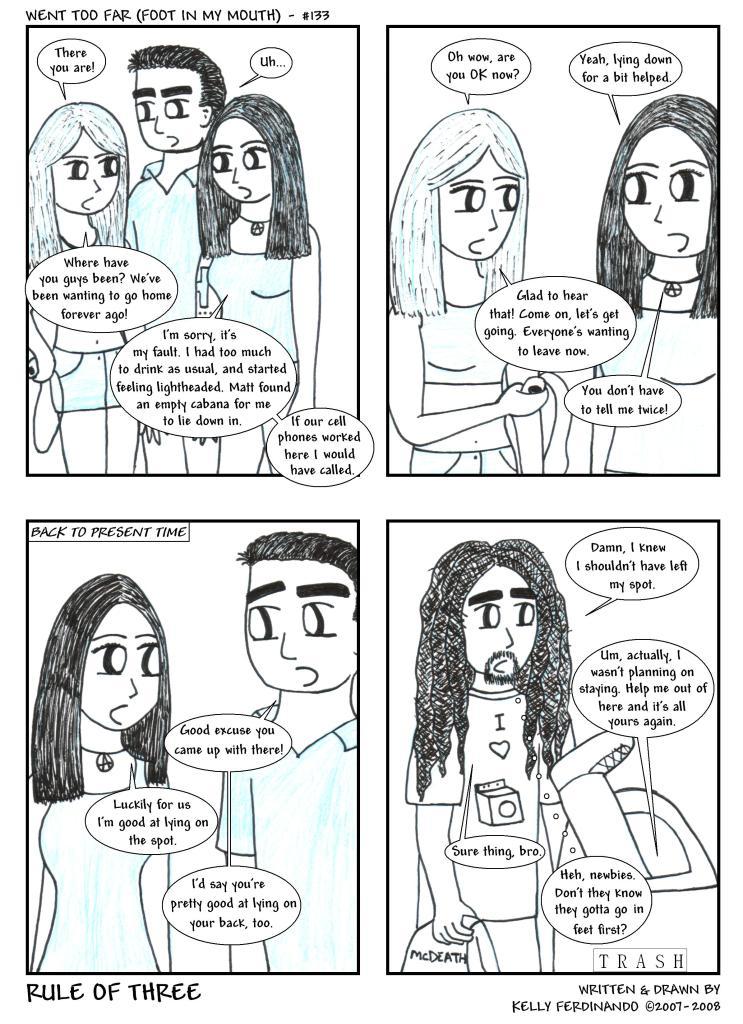 #133 - Went Too Far (Foot In My Mouth) 