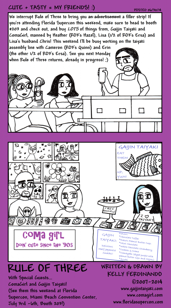 Filler Strip:  Cute + Tasty = My Friends ;) 