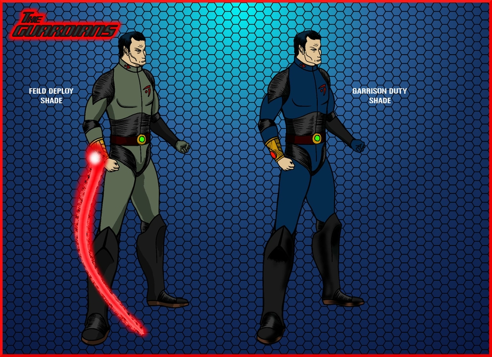 Final concept of the Guardian Battle suit