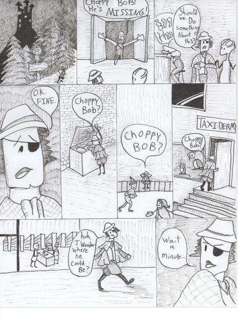 Page Eleven: In Which there is Cross hatching