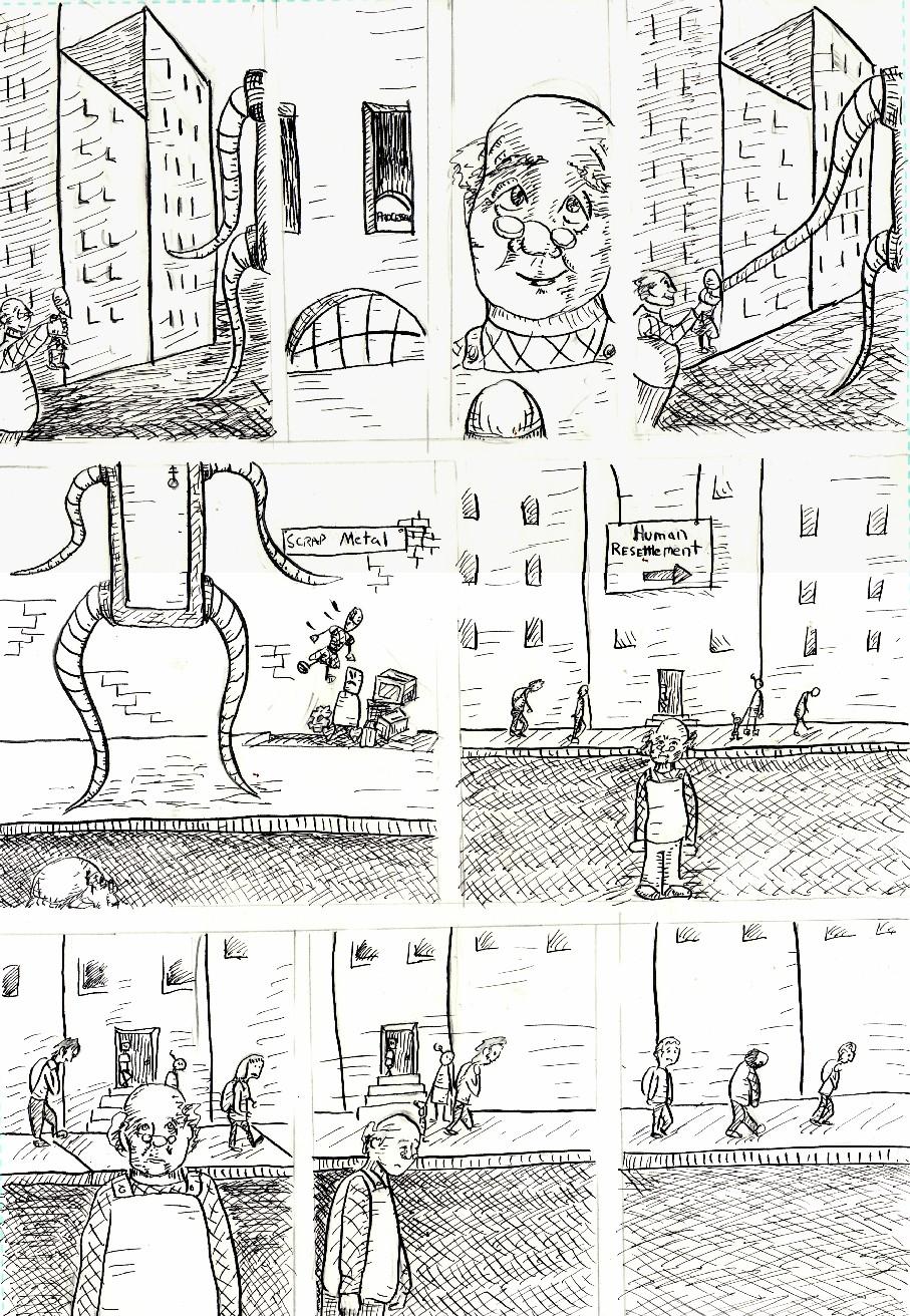 Page Two: In Which the Robot Overlord's Attitude Towards Superfluous Merchandise is Revealed