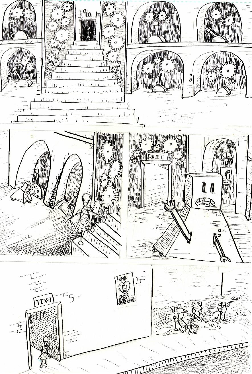 Page Five: In Which Working Conditions Under Our Glorious Robot Overlords Is Overlooked