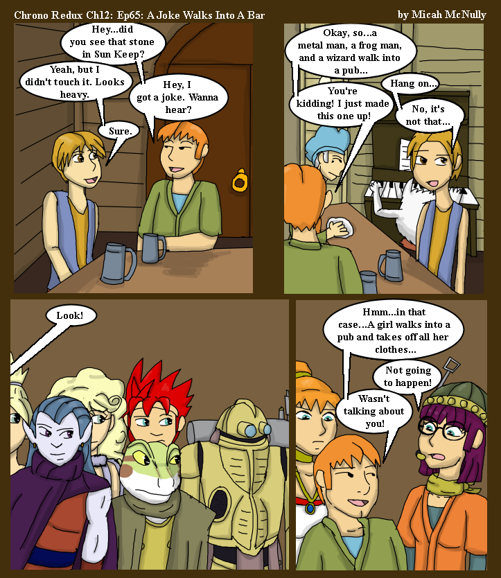 400. Ch12: Ep65: A Joke Walks Into A Bar
