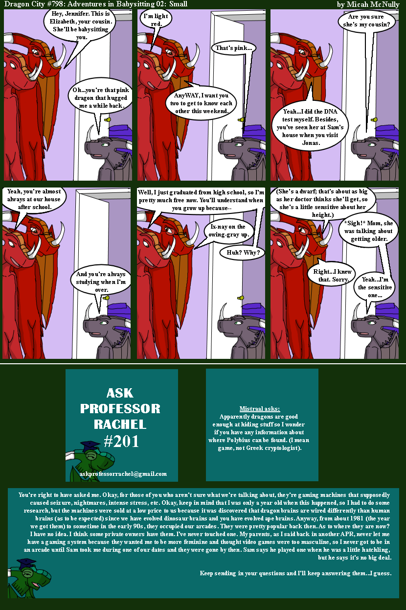 798. Adventures in Babysitting 02: Small (With Ask Professor Rachel 201)