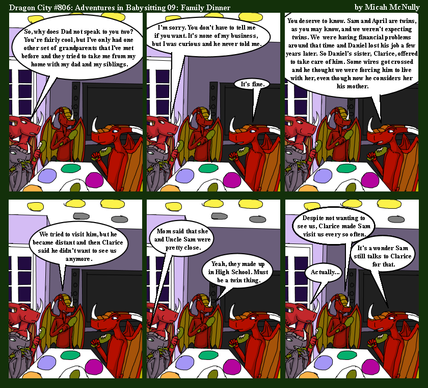 806. Adventures in Babysitting 09: Family Dinner