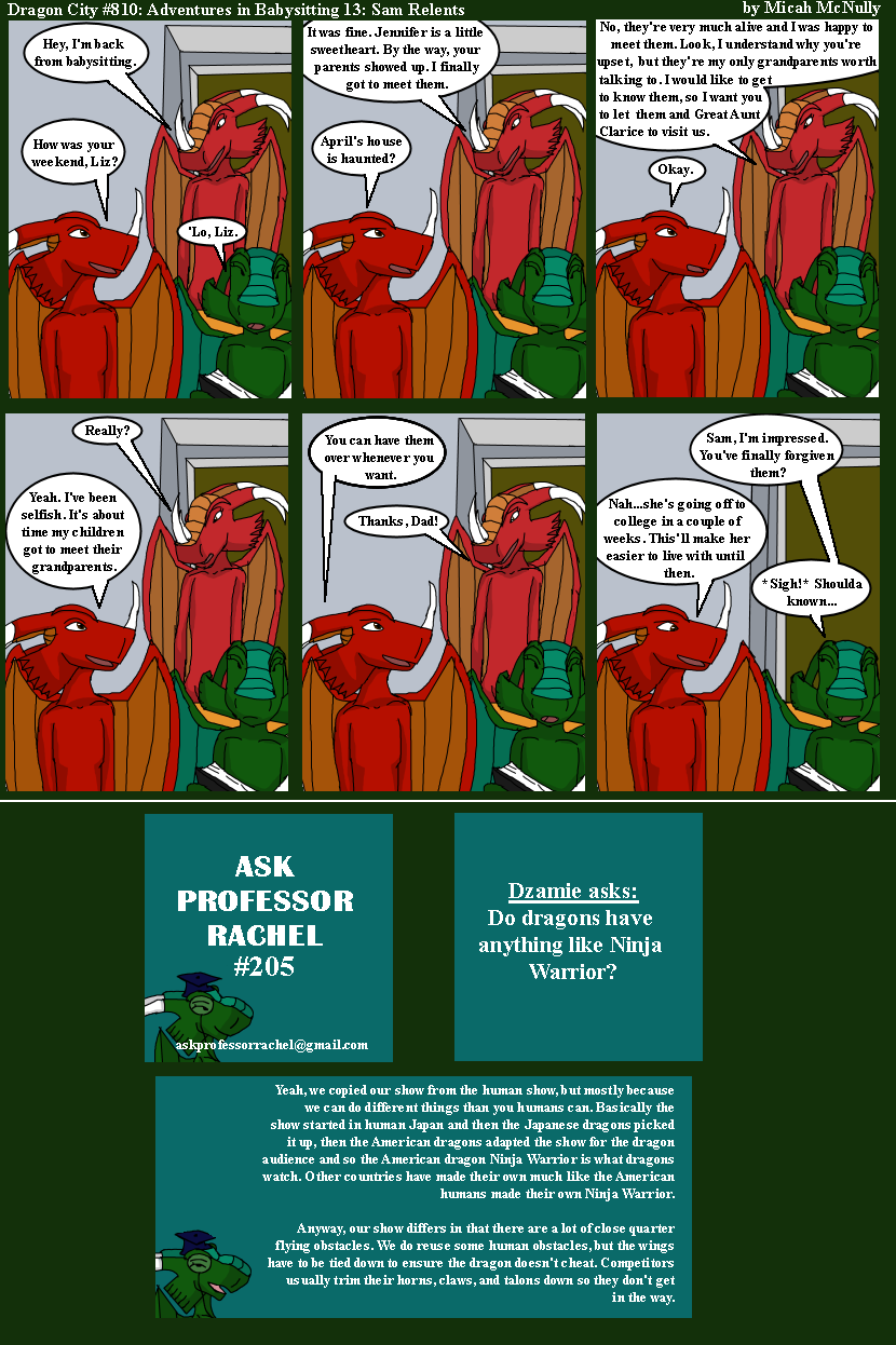 810. Adventures in Babysitting 13: Sam Relents (With Ask Professor Rachel 205)