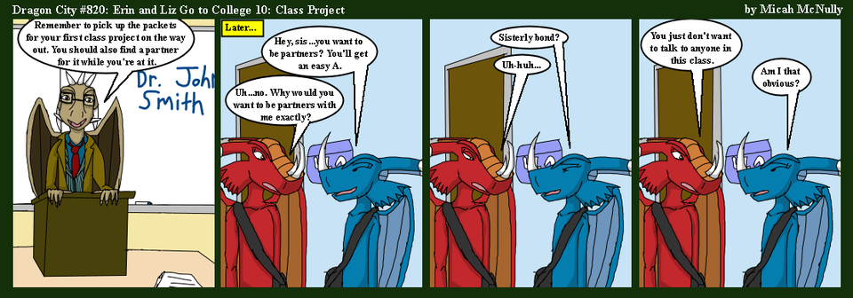 820. Erin and Liz Go to College 10: Class Project