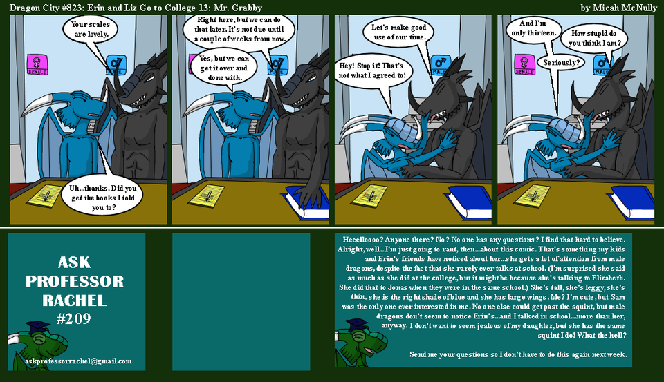 823. Erin and Liz Go to College 13: Mr. Grabby (With Ask Professor Rachel 209)
