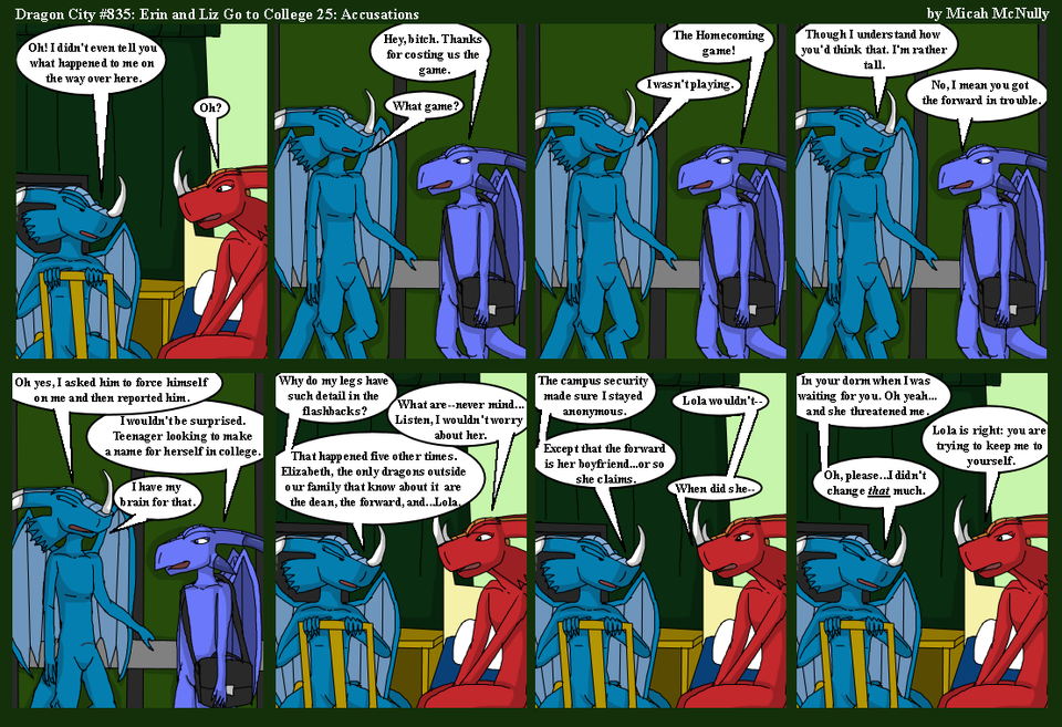 835. Erin and Liz Go to College 25: Accusations