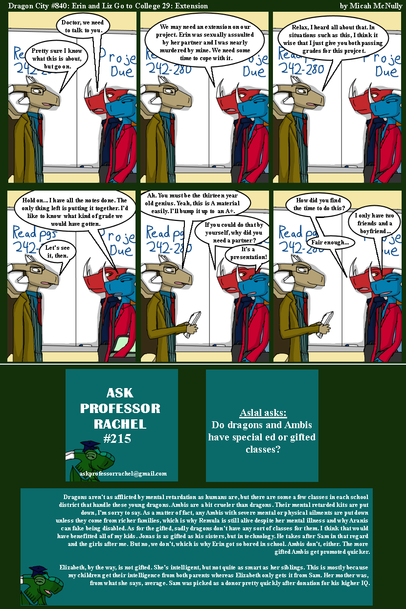 840. Erin and Liz Go to College 29: Extension (With Ask Professor Rachel 215)