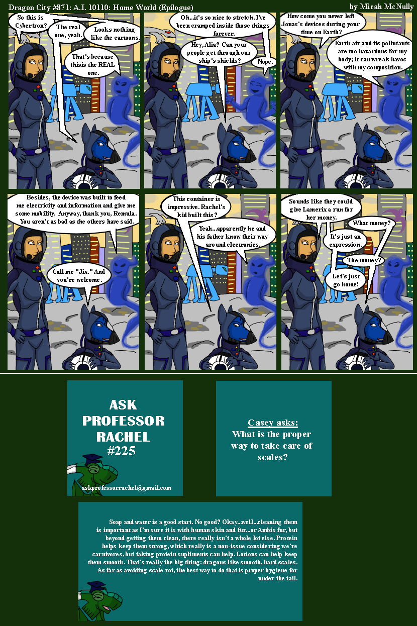 871. A.I. 10110: Home Planet (Epilogue) (With Ask Professor Rachel 225)