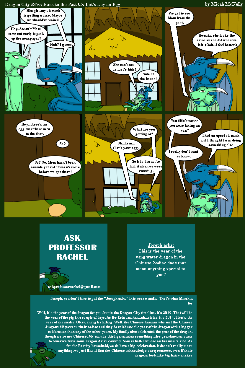 876. Back to the Past 05: Let's Lay an Egg (With Ask Professor Rachel 227)
